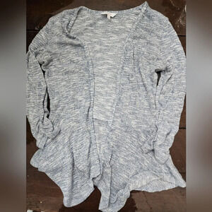 #055 Candies Small light blue & Silver open cardigan